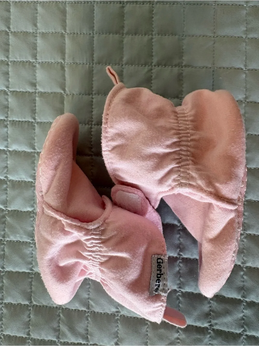 Soft Pink Baby Booties - 6-9m
